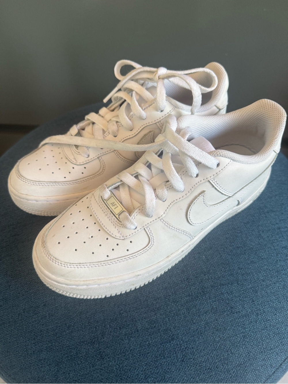 Nike White Low-Top Leather Sneakers